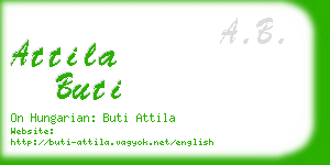 attila buti business card